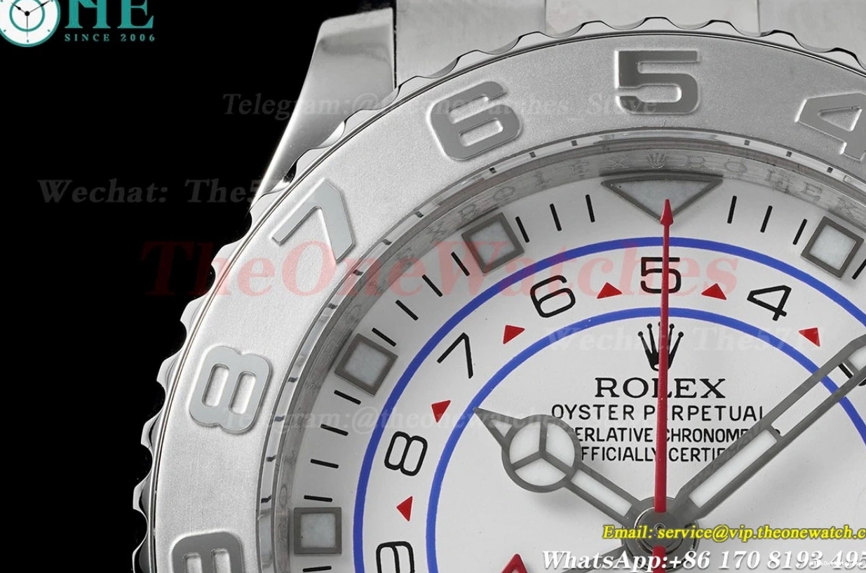 A7750 116689 Num White KF Yacht-Master 44mm SS SS II 0214